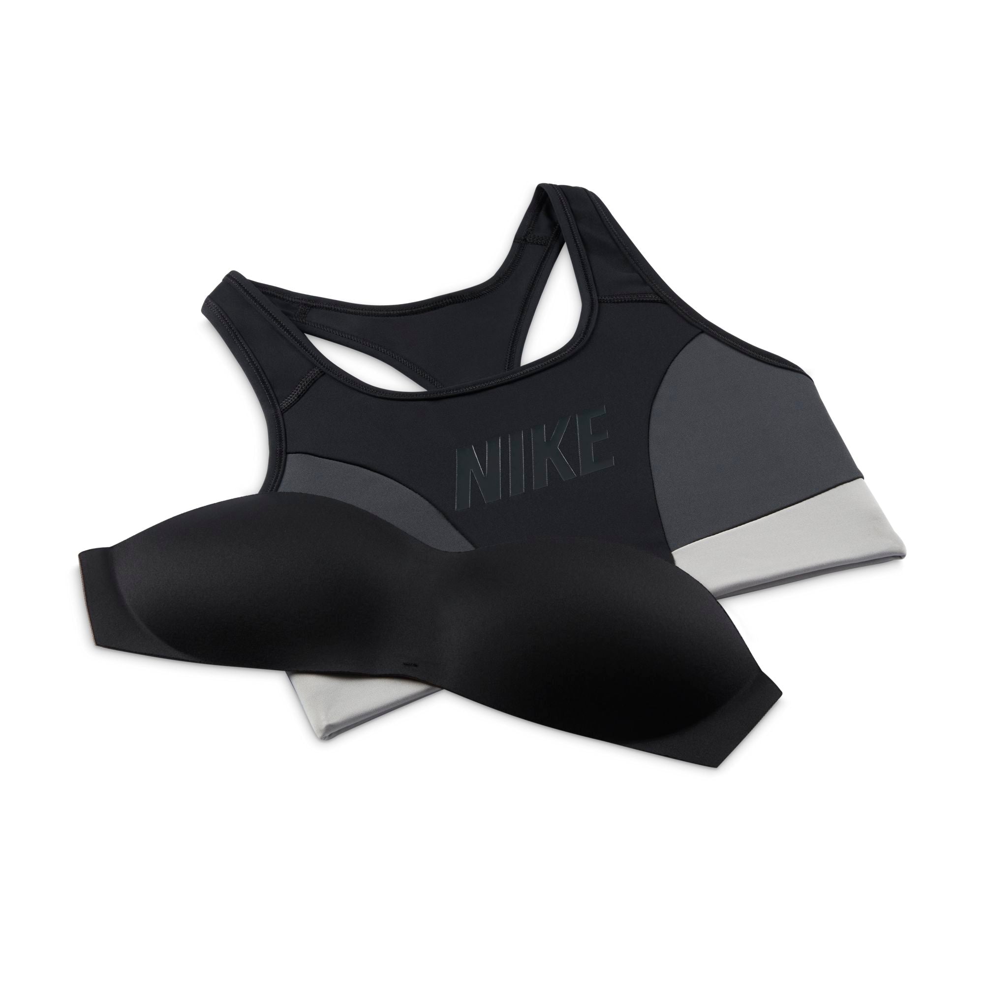 Womens Dri-Fit Word Logo Medium Impact Sports Bra