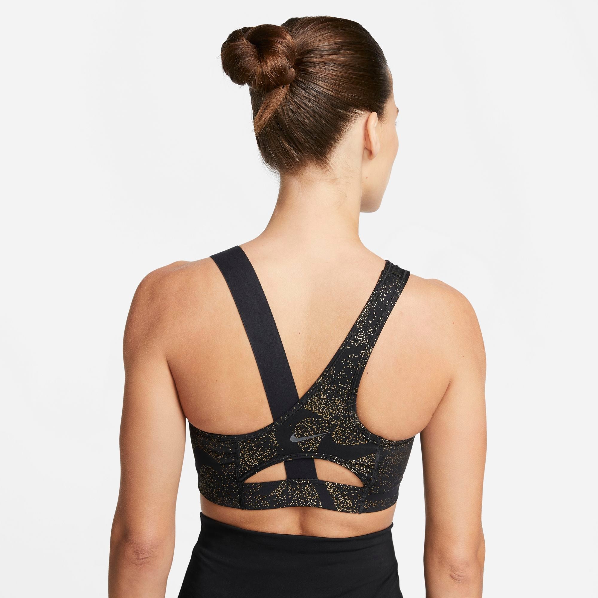 Womens Dri-Fit Swoosh Assymetrical Medium Impact Sports Bra