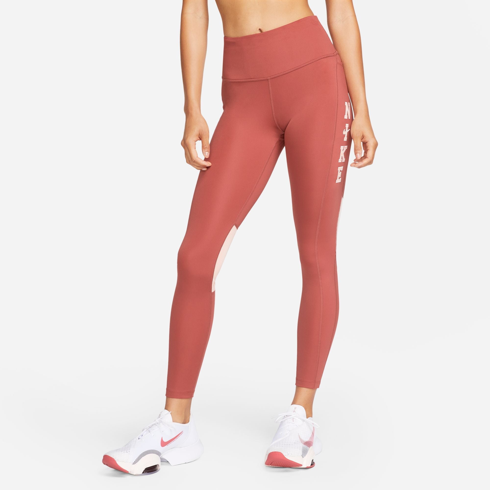 Womens Running Fast Dri-Fit Mid Rise 7/8 Tight