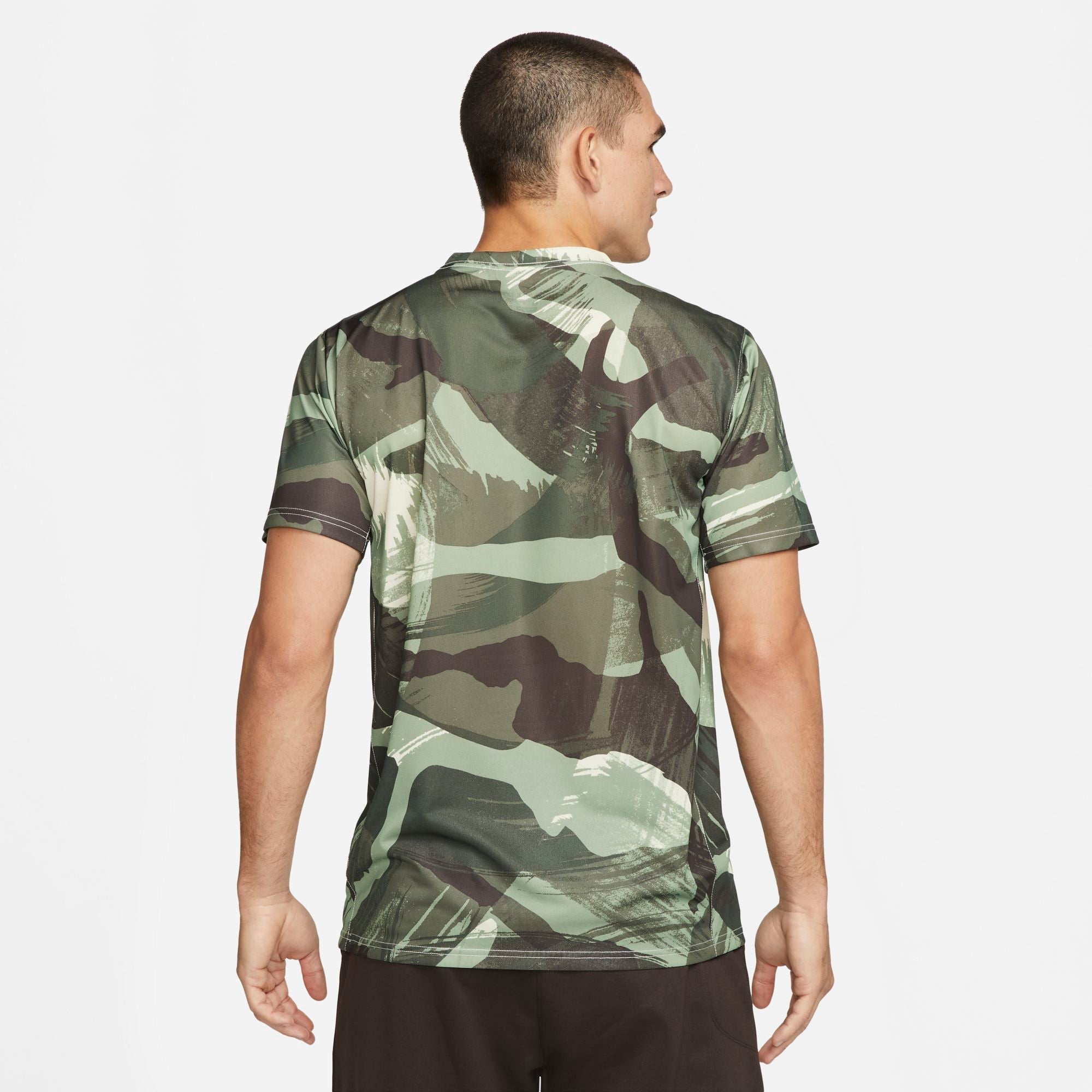 Mens Dri-Fit Legend Camo Printed Short Sleeve T-Shirt