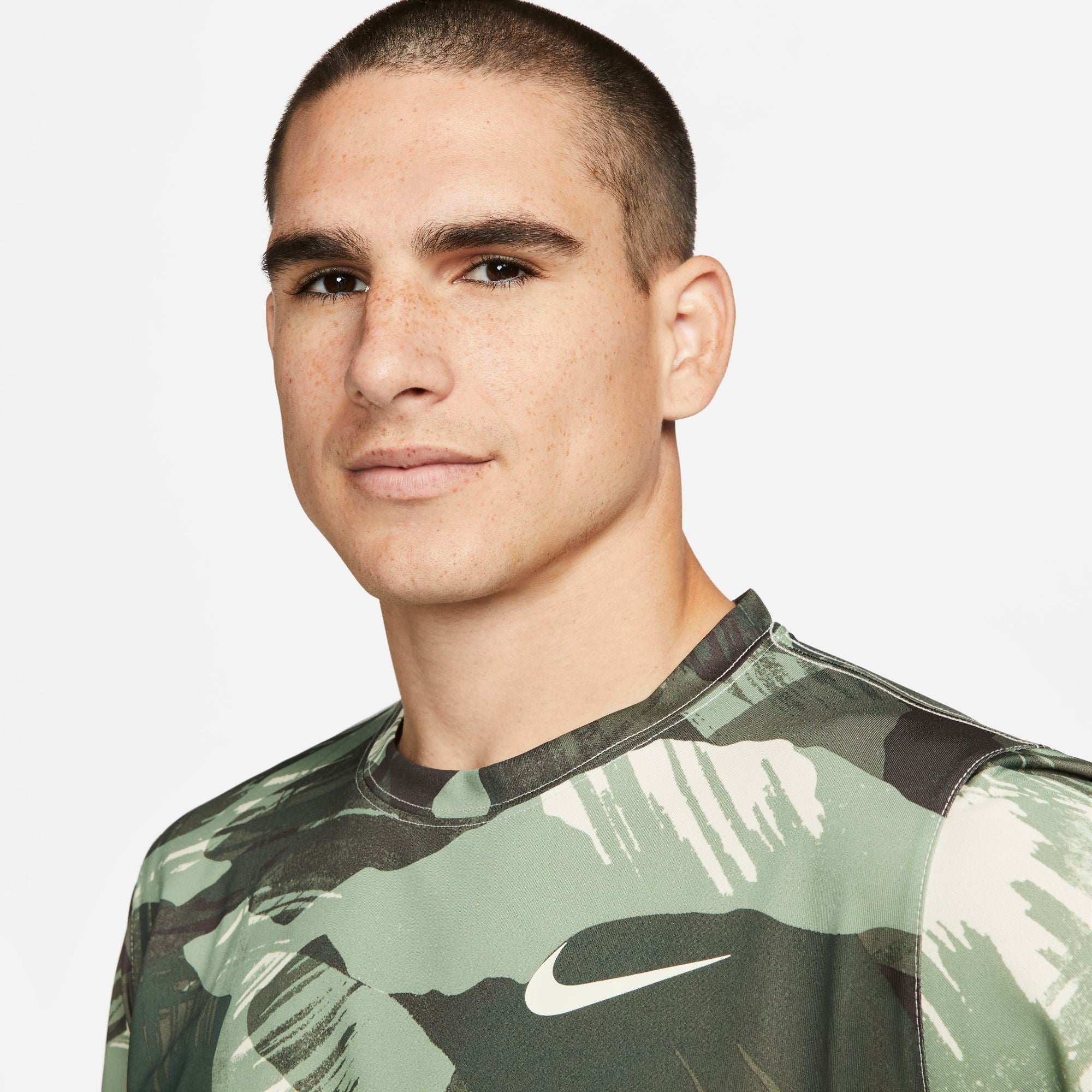 Mens Dri-Fit Legend Camo Printed Short Sleeve T-Shirt