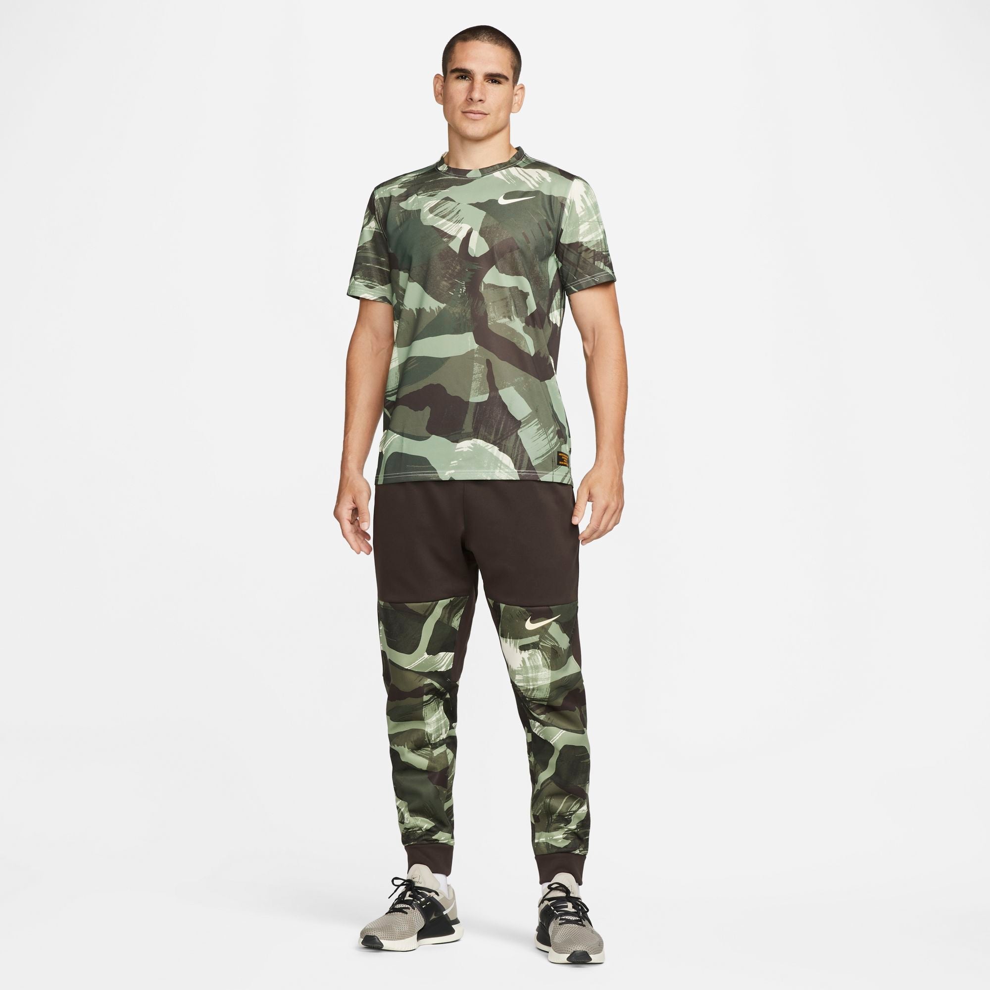 Mens Dri-Fit Legend Camo Printed Short Sleeve T-Shirt