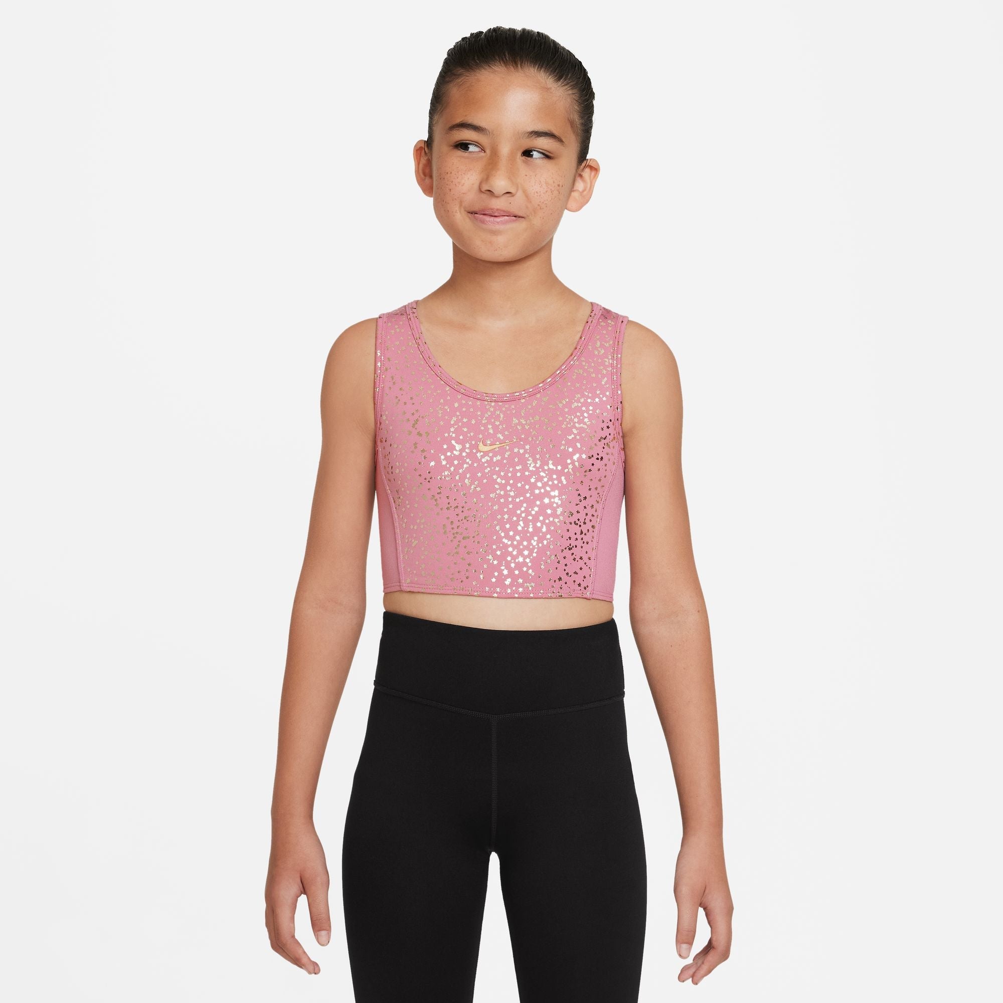 Girls Performance Dri Fit Fitted Crop Tank
