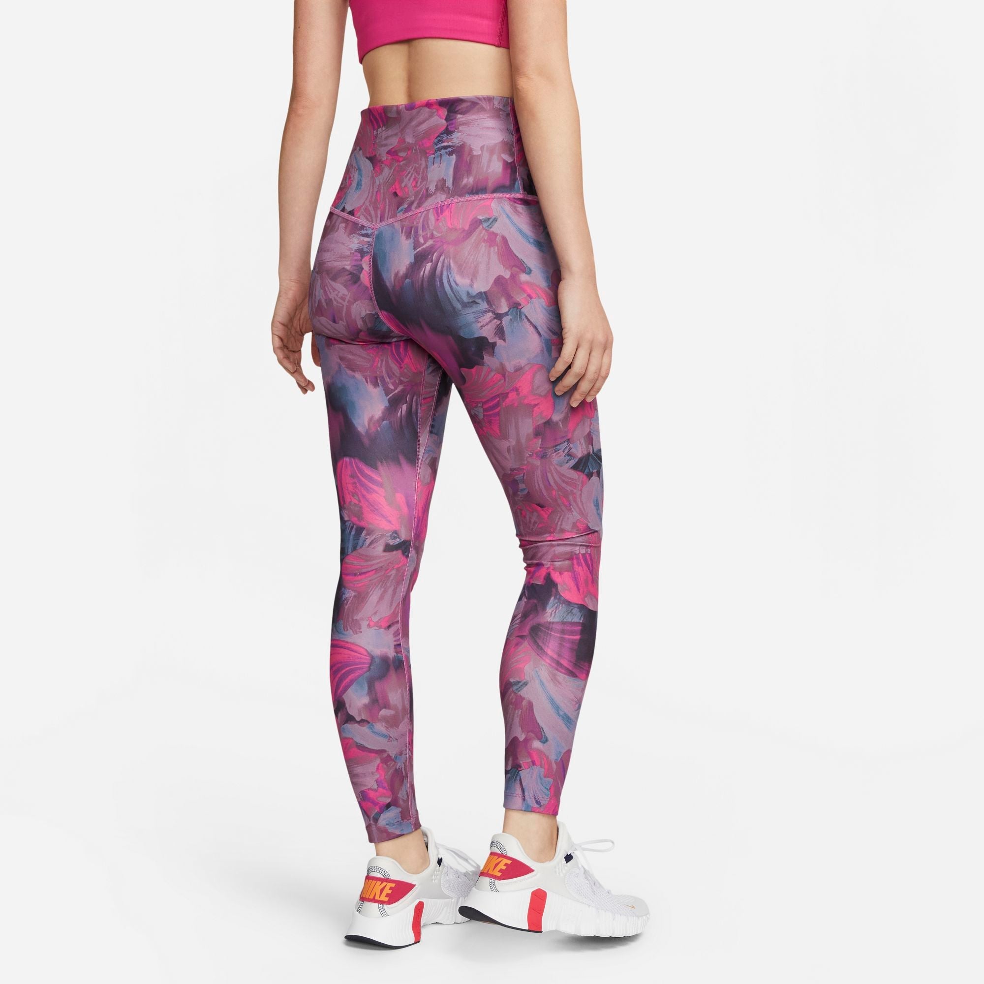 Womens Dri Fit High Rise All Over Print 7/8 Tight