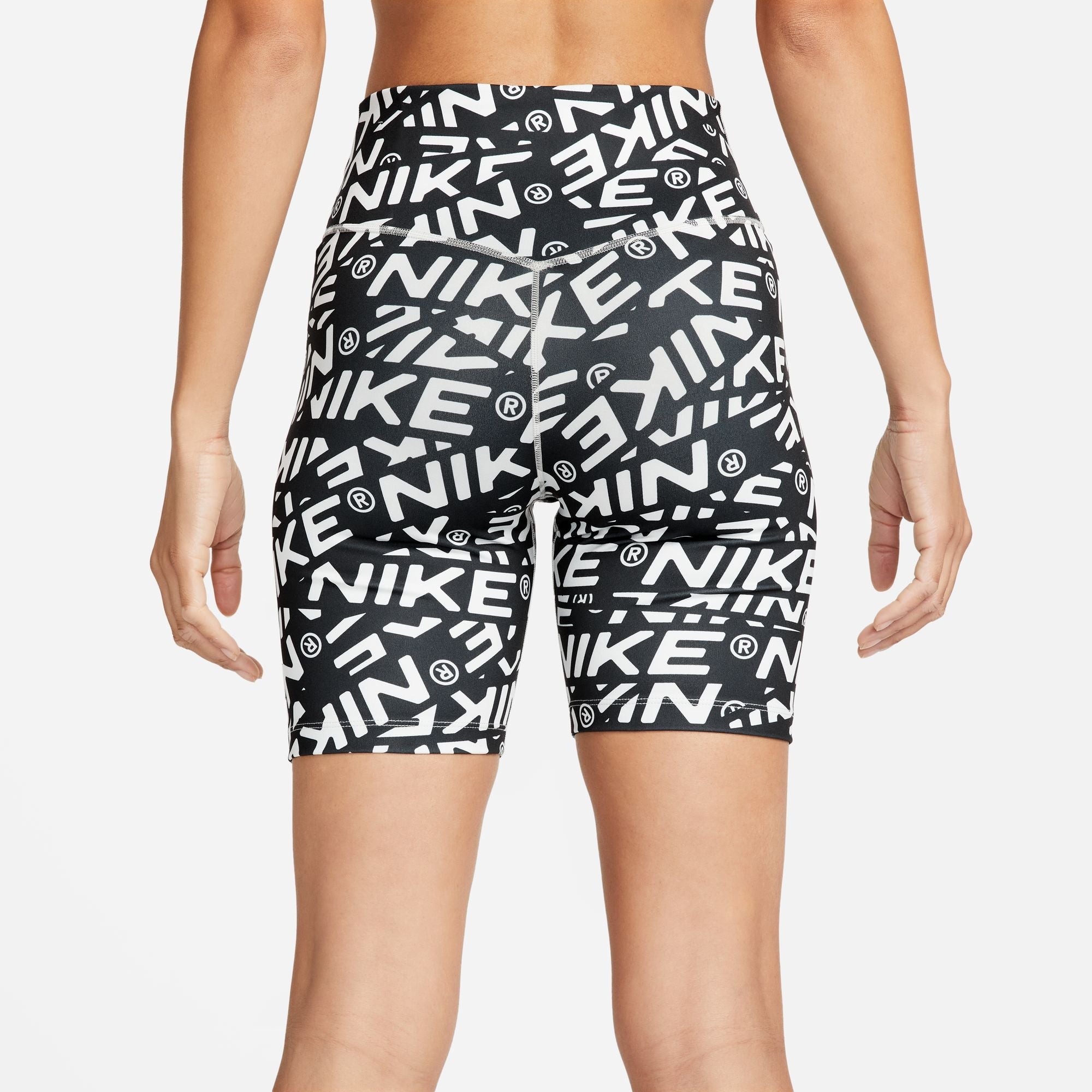 Womens Dri-Fit Mid Rise All Over Print 7" Bike Shorts