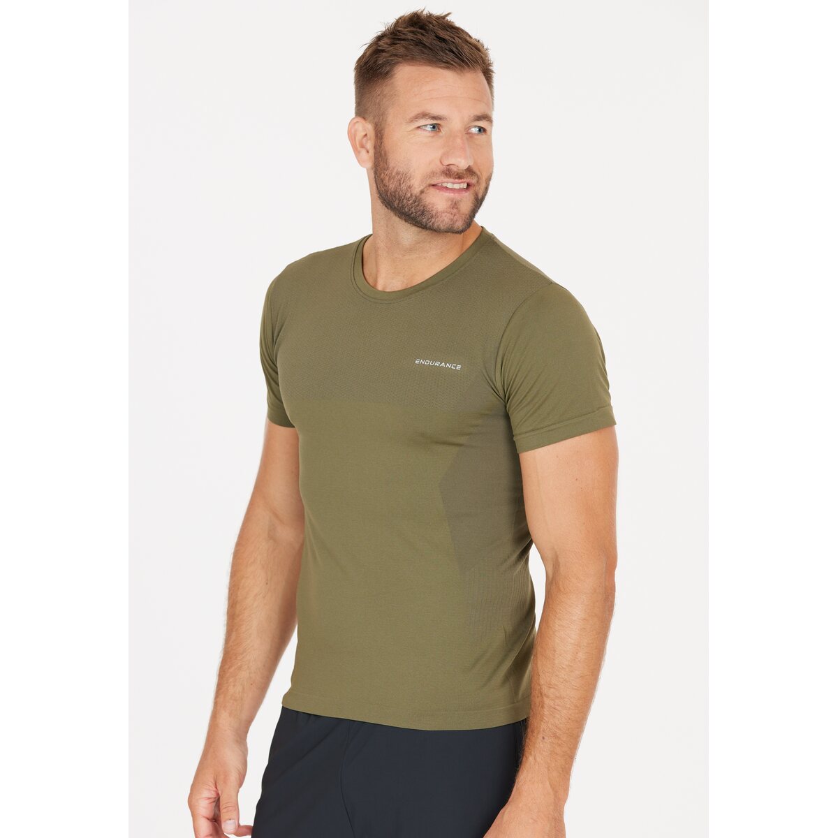 Mens Jaro Melange Seamless Short Sleeve T-Shirt