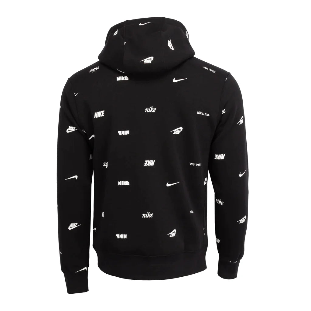 Mens Sportswear Club Printed Pullover Hoodie