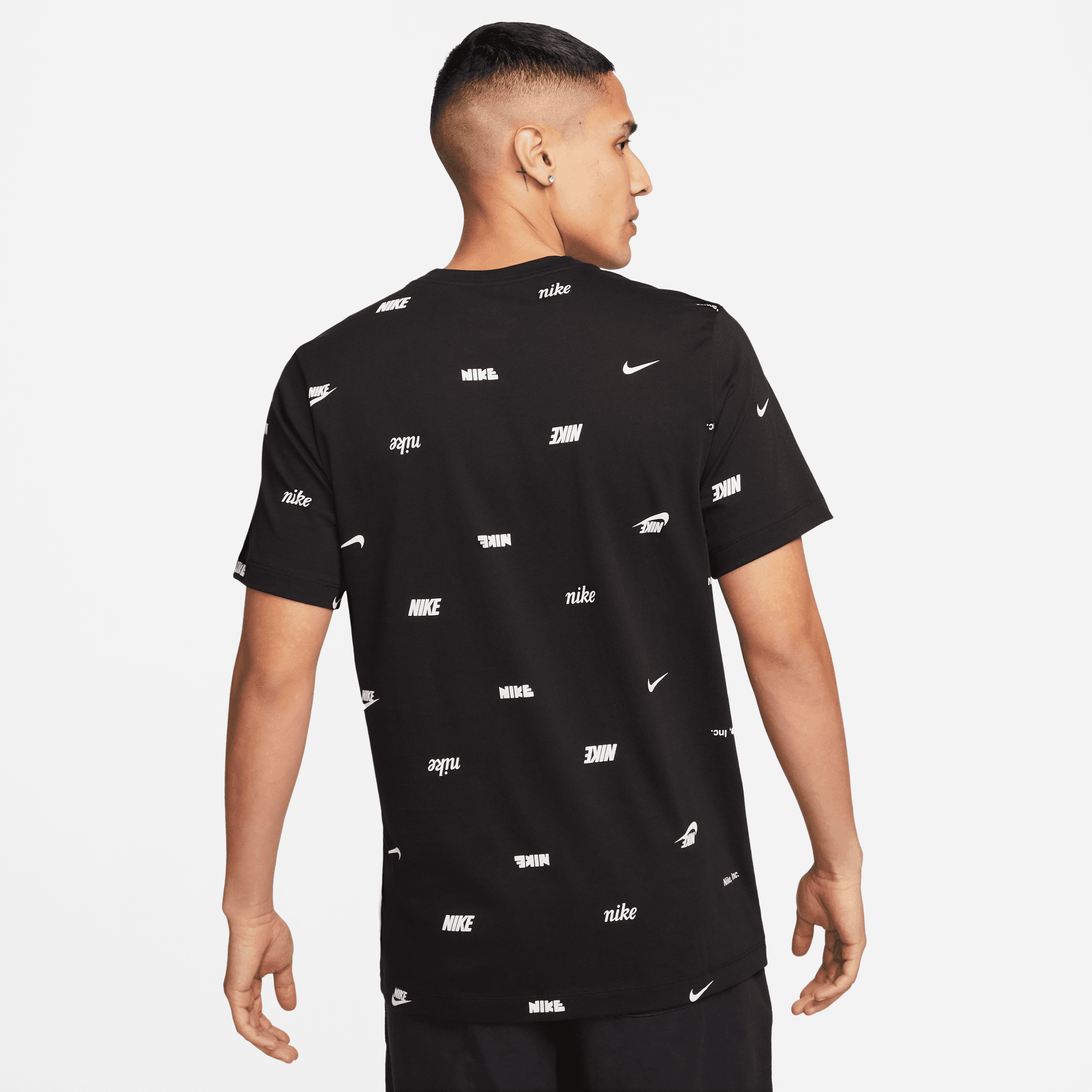 Mens Sportswear Club Printed Short Sleeve T-Shirt