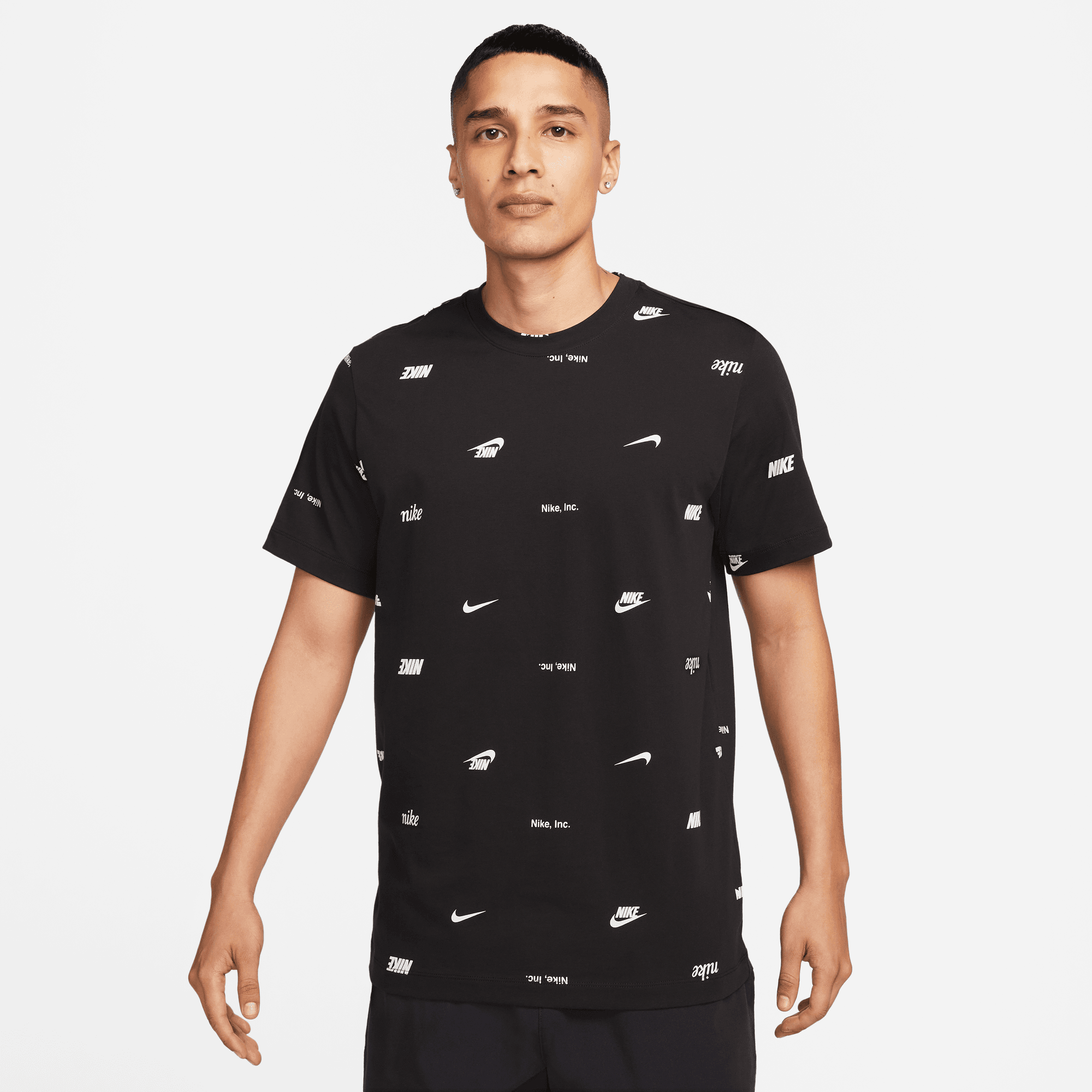 Mens Sportswear Club Printed Short Sleeve T-Shirt