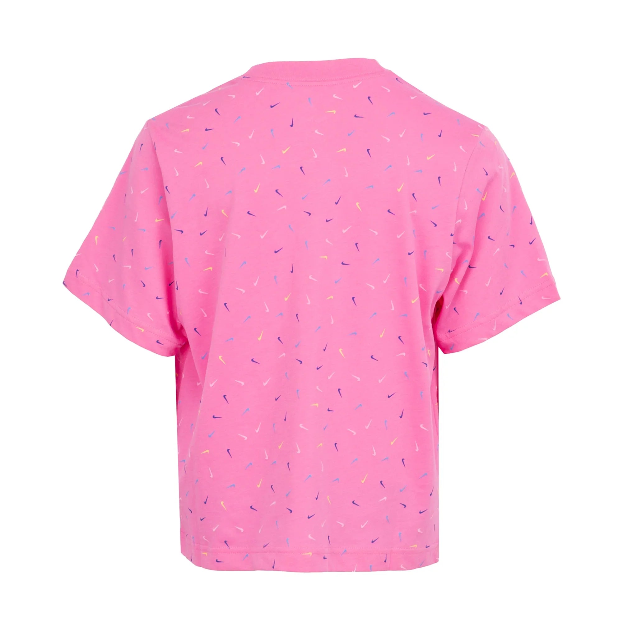 Girls Swoosh Boxy All Over Print Short Sleeve T-Shirt