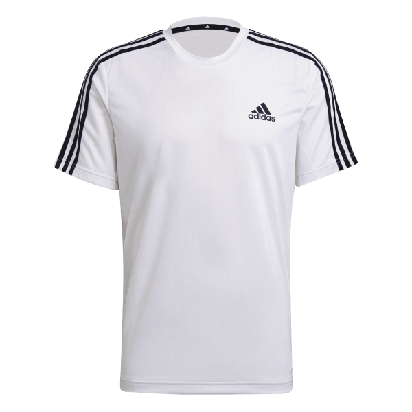 Mens Aeroready Designed To Move Sport 3-Stripes Short Sleeve T-Shirt