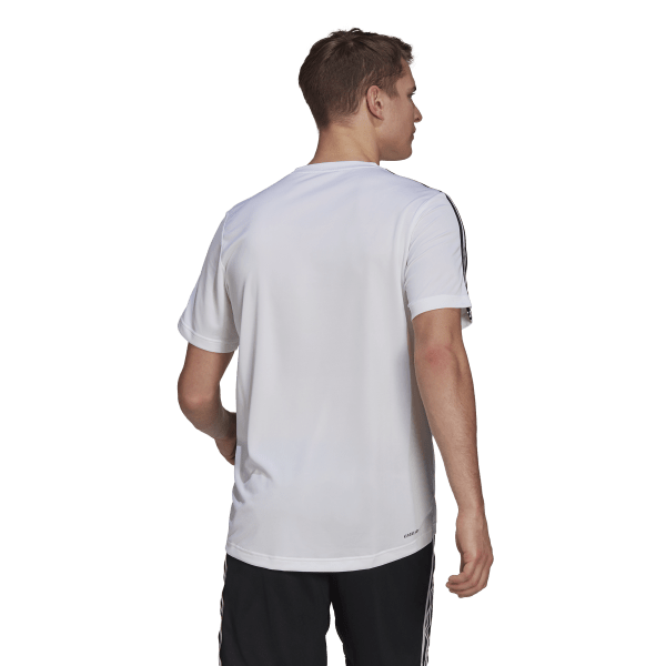 Mens Aeroready Designed To Move Sport 3-Stripes Short Sleeve T-Shirt