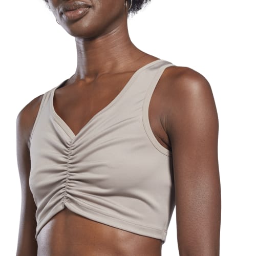 Womens Yoga Fitted Crop Tank
