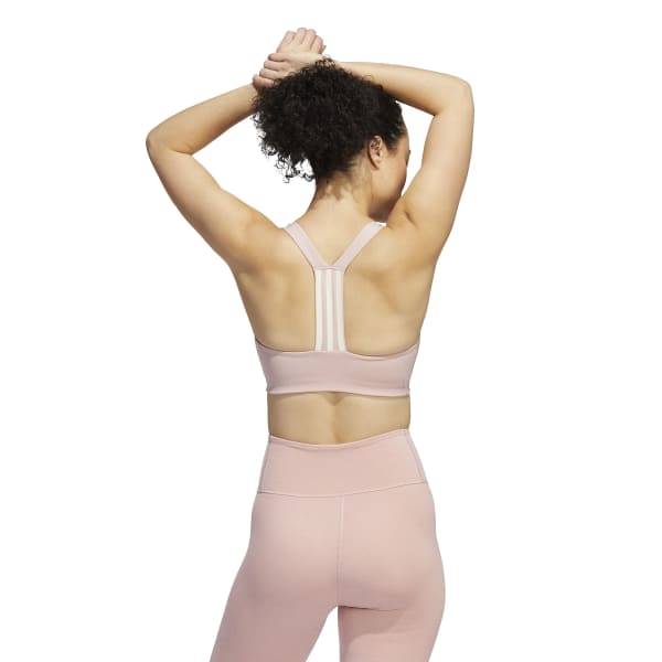 Womens 3 Stripes Medium Impact Sports Bra