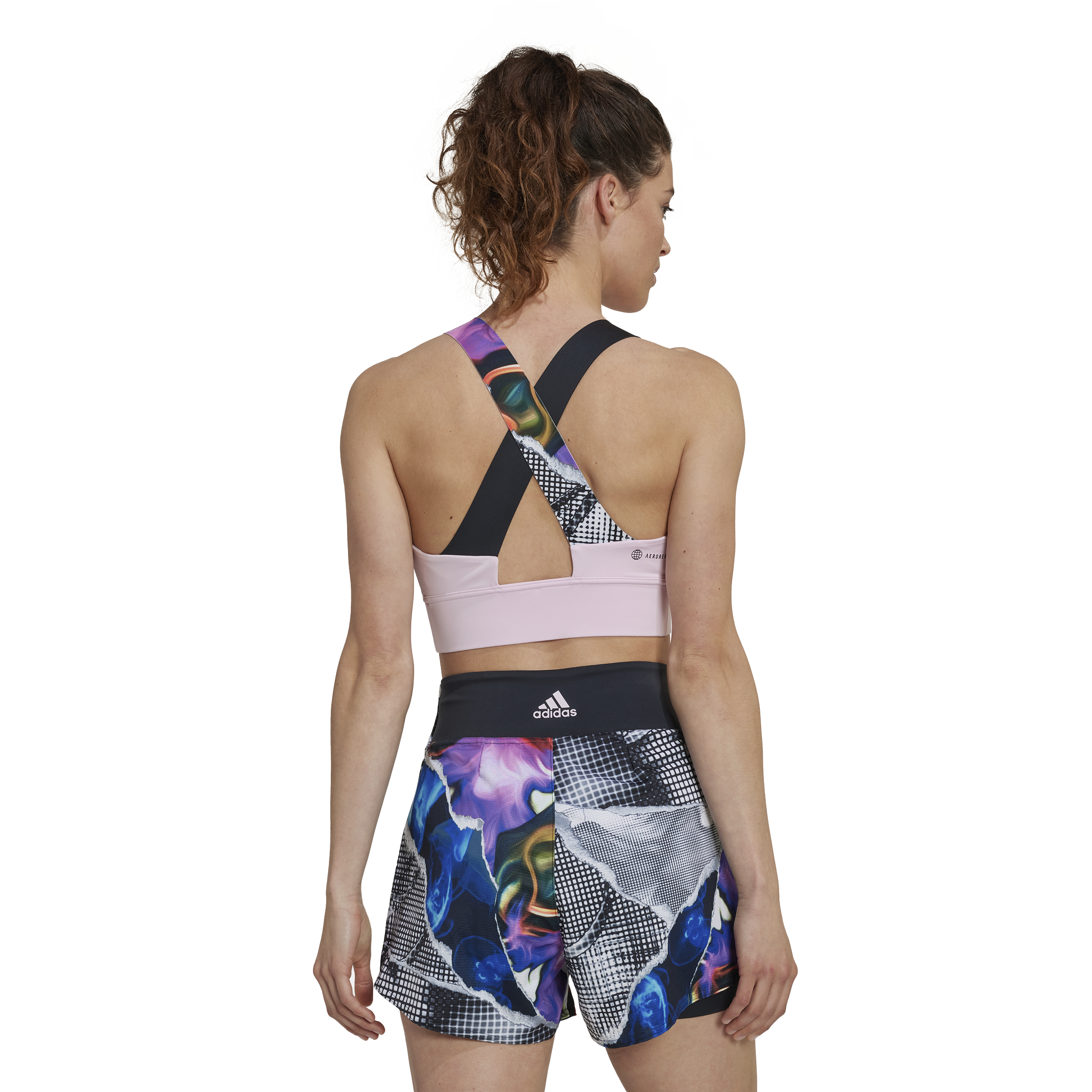 Womens Tennis Crossback Fitted Crop Tank