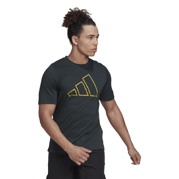 Mens Train Icon 3-Bar Short Sleeve T-Shirt