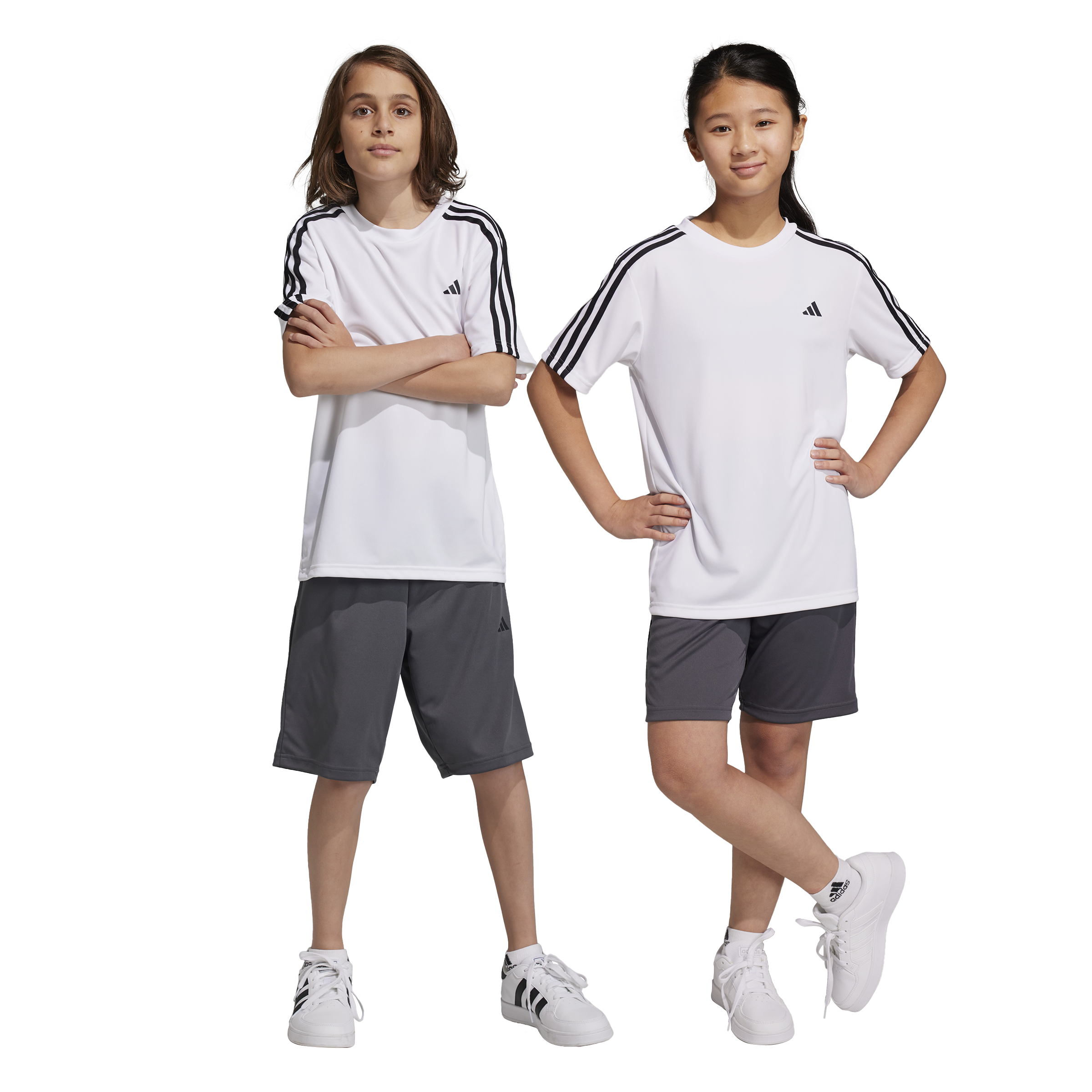 Boys Performance 3 Stripes T-Shirt Short Set