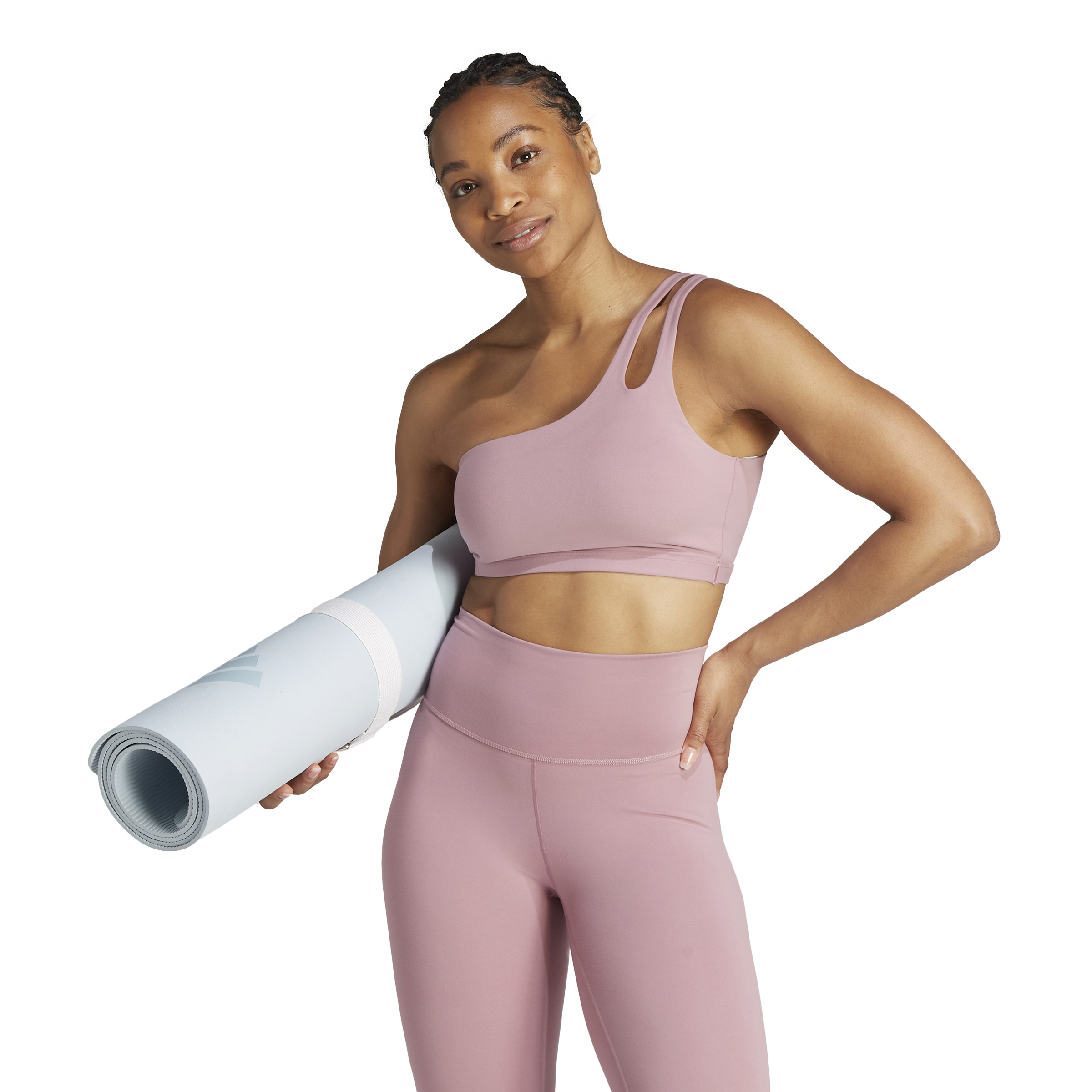 Womens Off Shoulder Light Impact Sports Bra