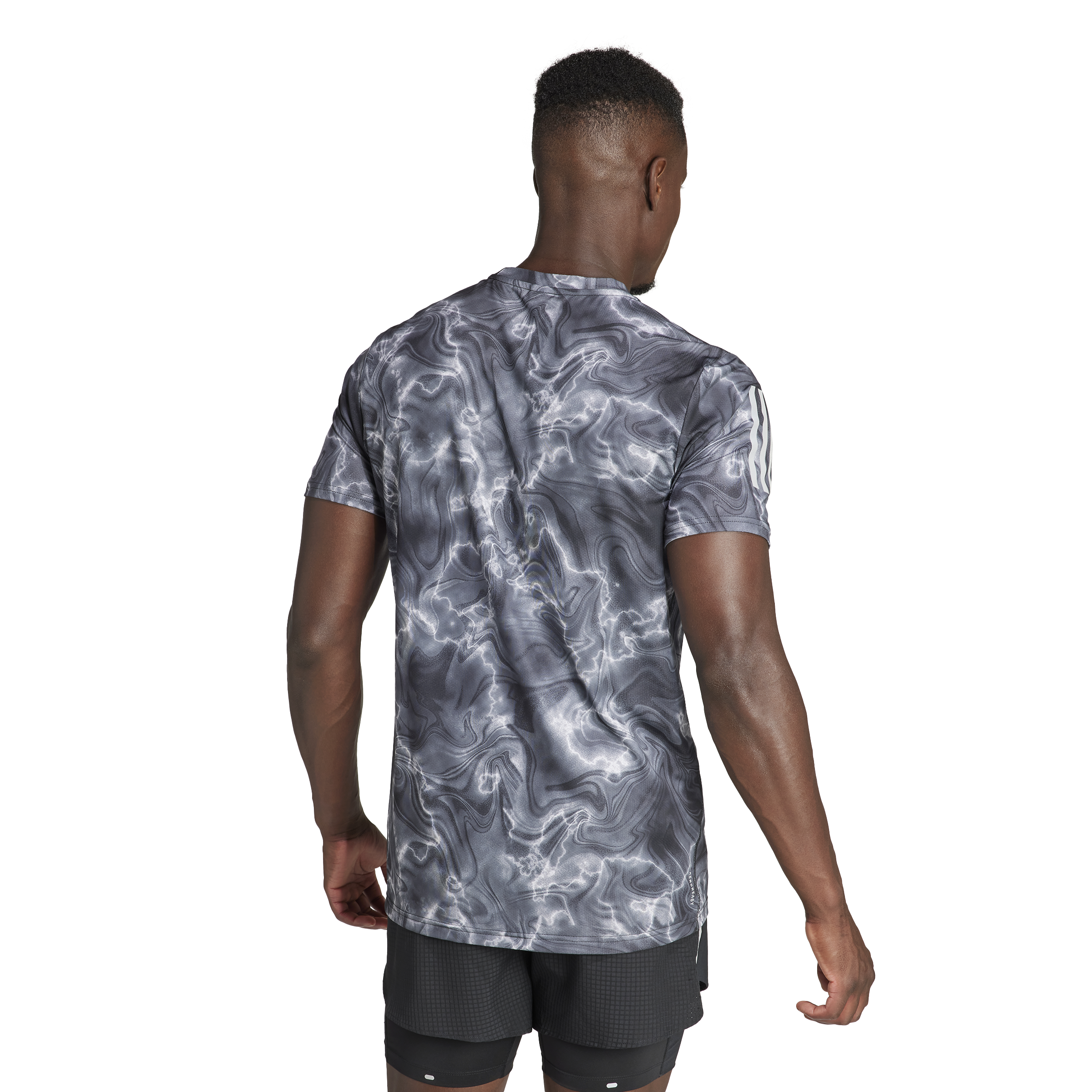 Mens Own The Run Printed Short Sleeve T-Shirt