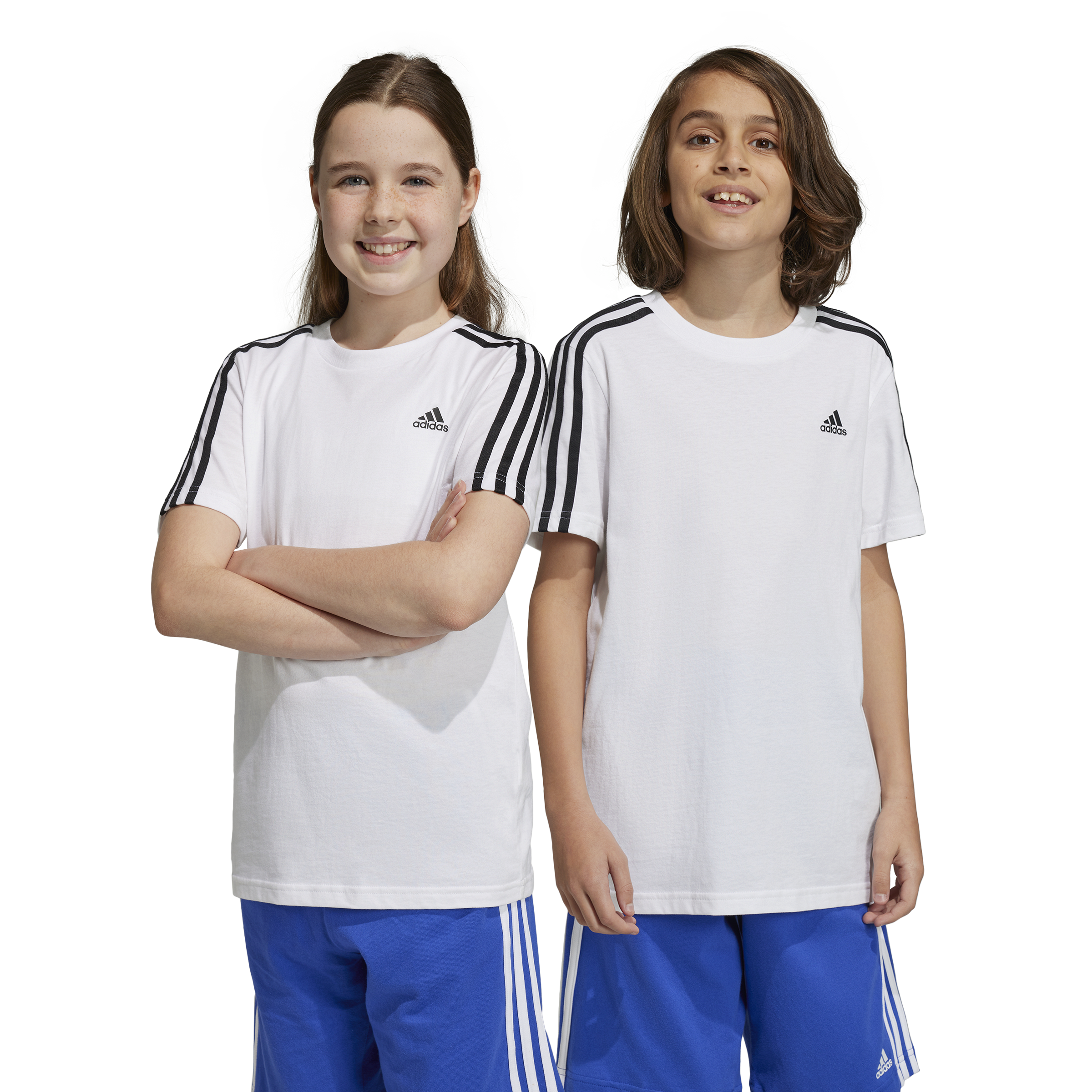 Boys 3 Stripes Short Sleeve T-Shirt