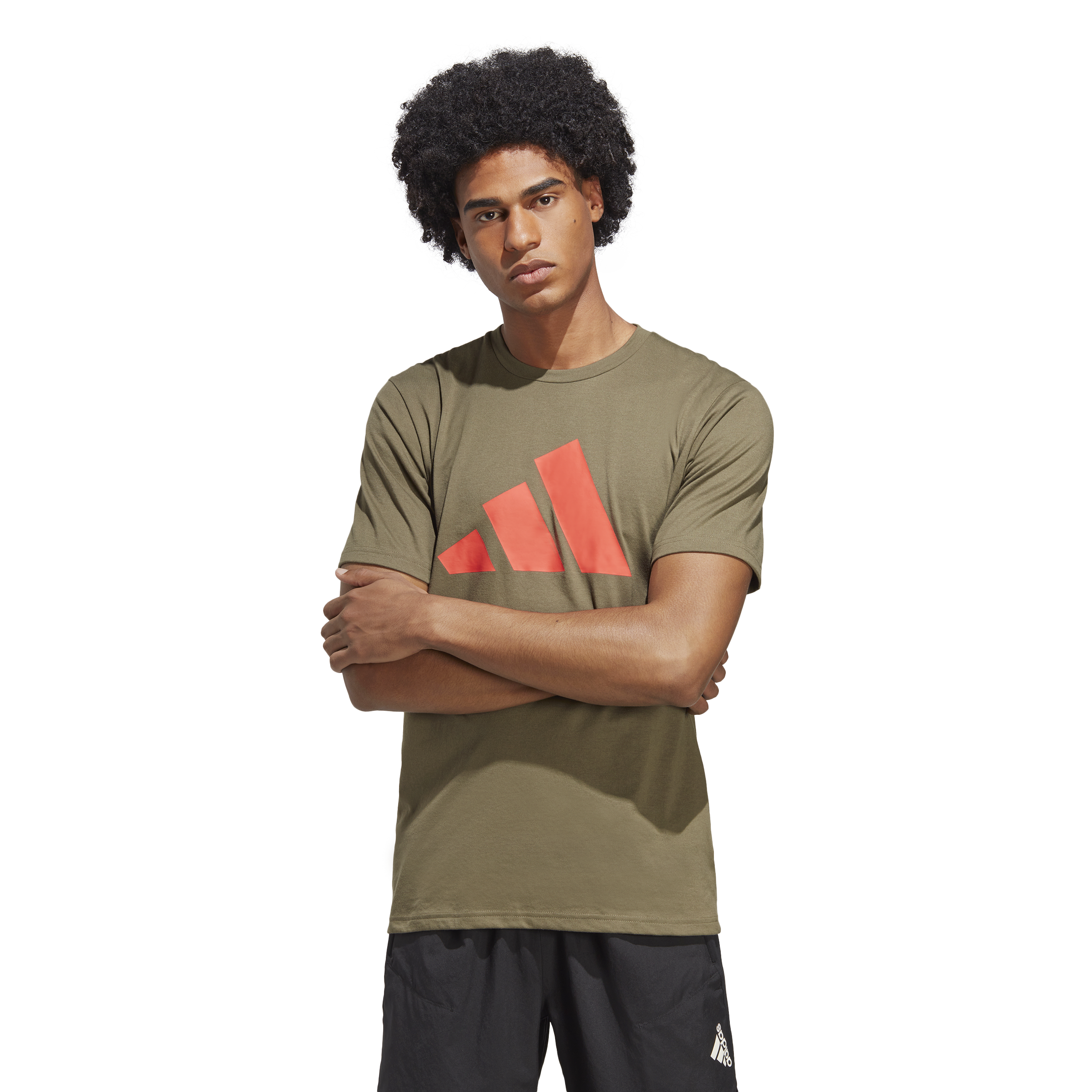 Mens 3 Bar Logo Short Sleeve T-Shirt
