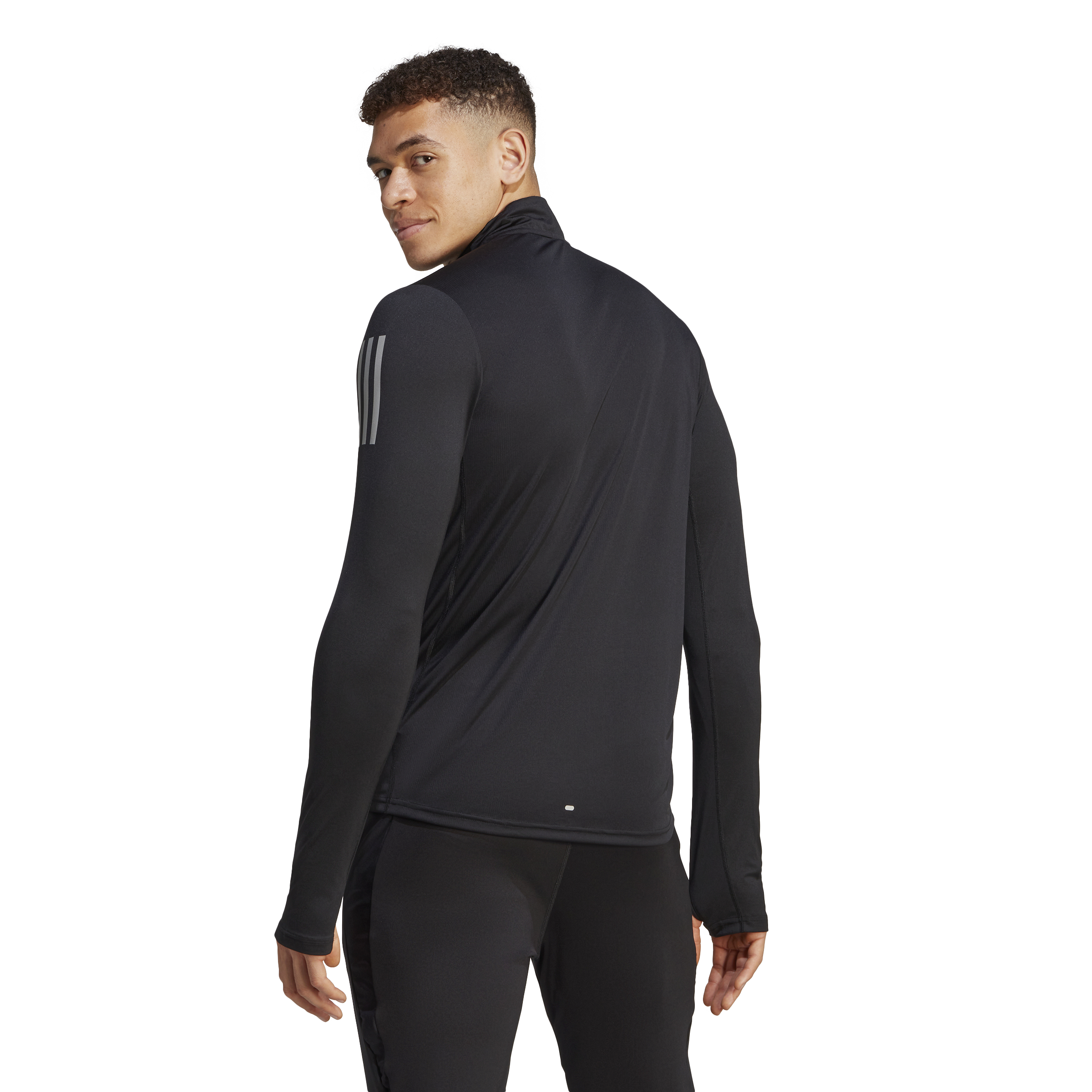 Mens Own the Run 1/4 Zip Long Sleeve Top