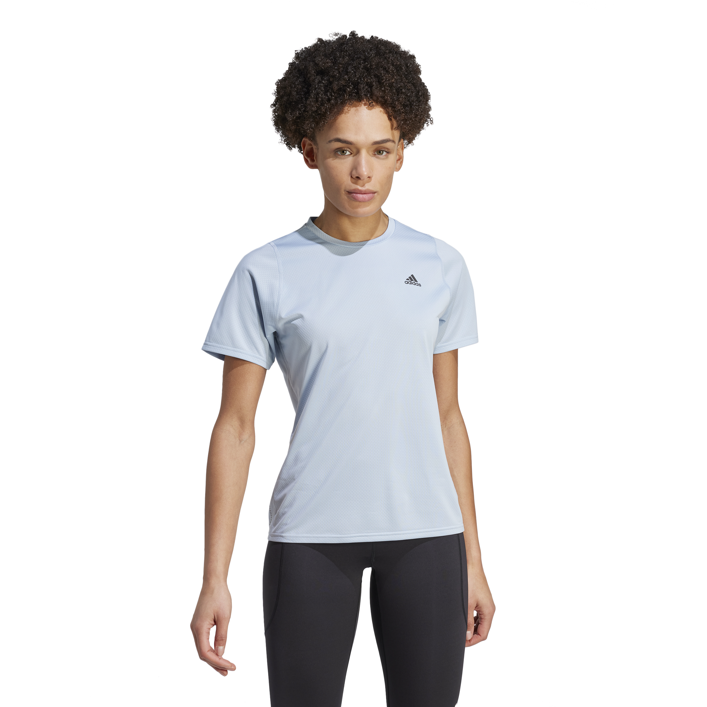 Womens Running 3 Bar Run Icon Short Sleeve T-Shirt