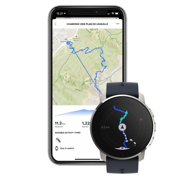 9 Peak Granite Blue Titanium GPS Watch