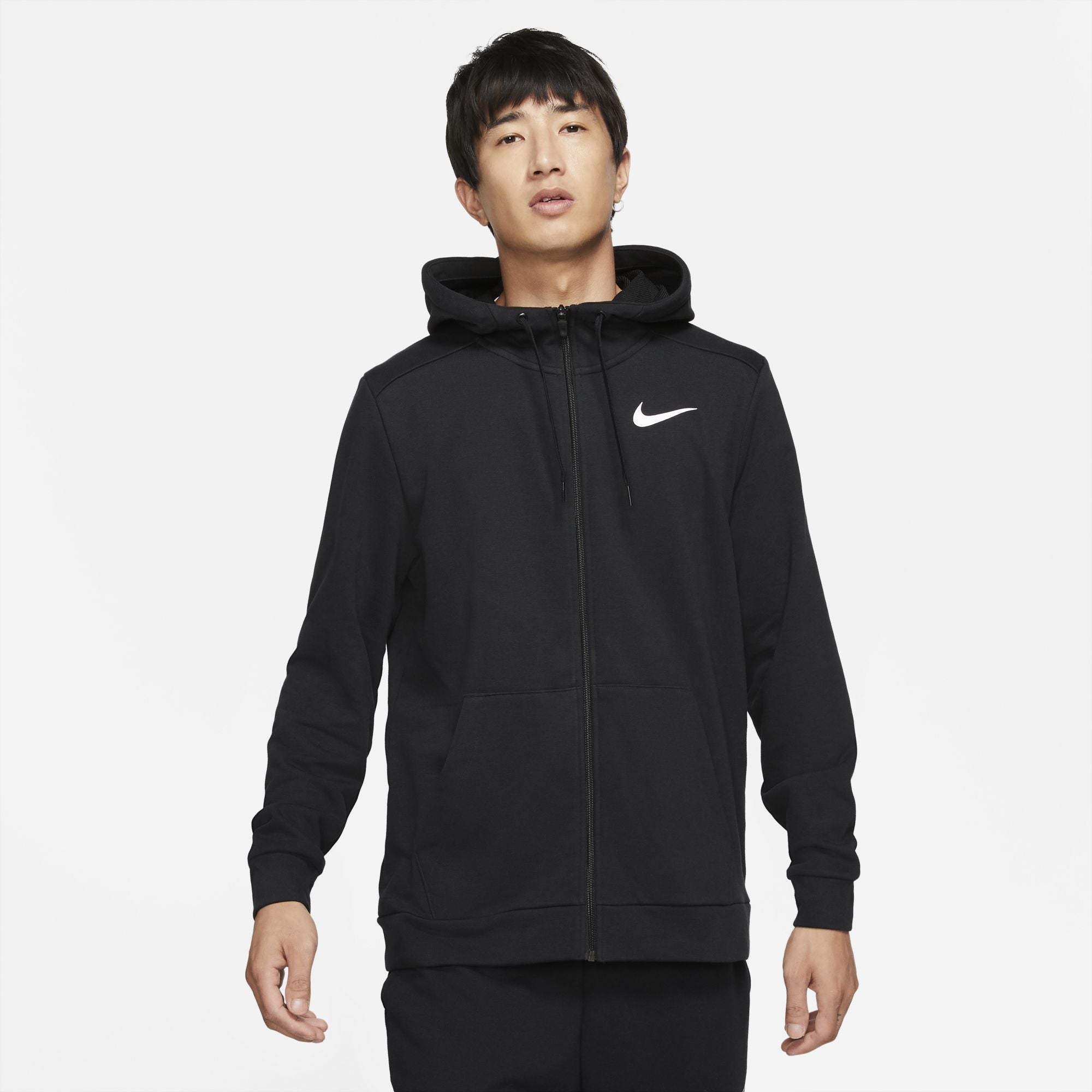 Shop Mens Dri-Fit Fleece Hooded Full Zip Jacket From Nike Online - GO ...