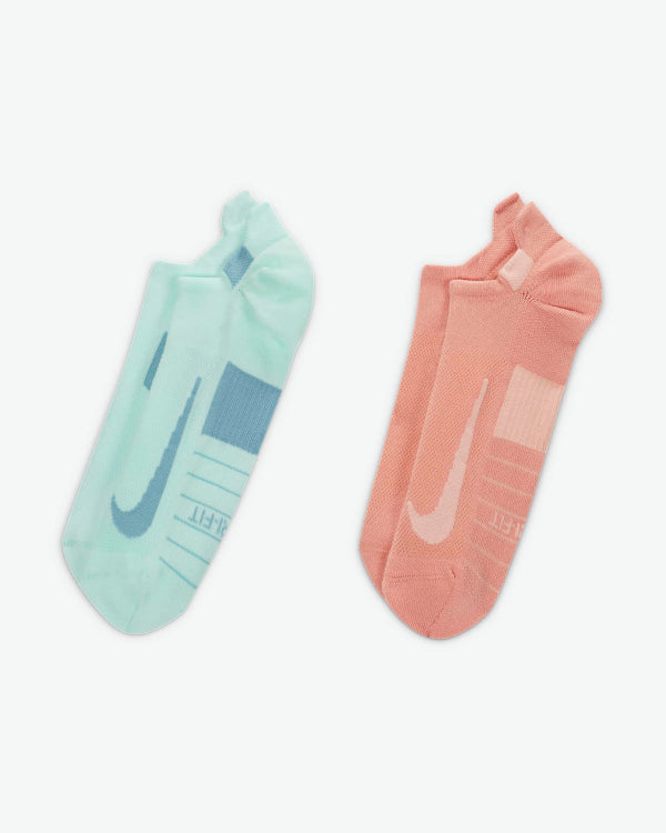 2 Pack Multiplier No-Show Running Socks