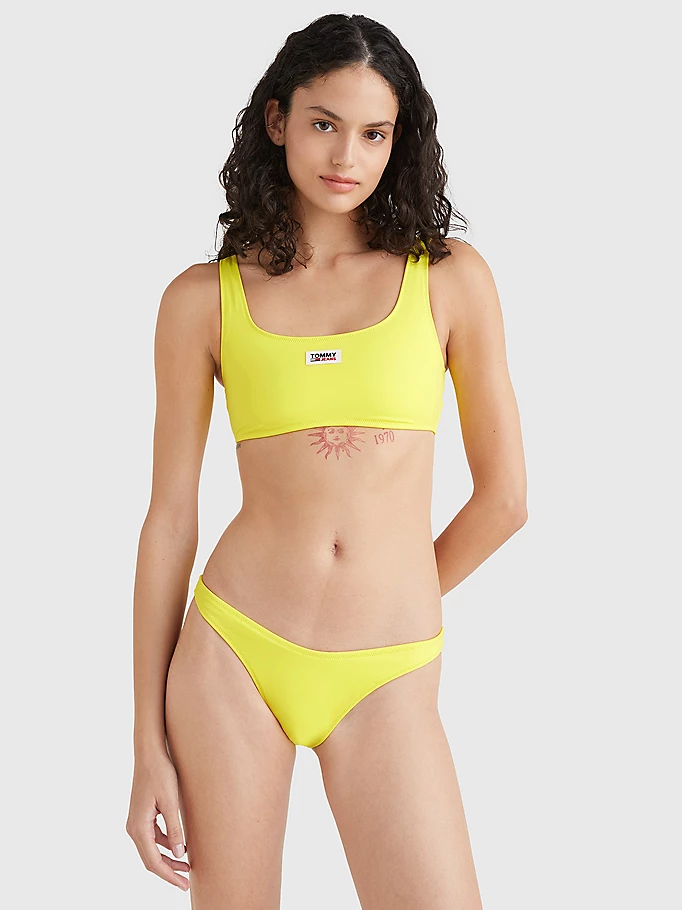 Womens High Rise Cheeky Bikini Bottom