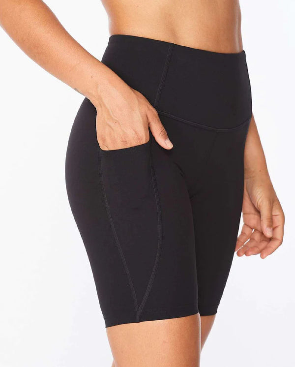 Womens HI-Rise Stash Compression Bike Shorts