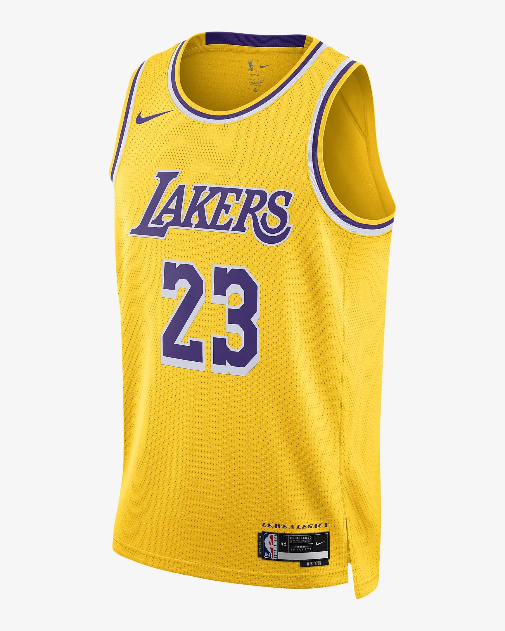 Shop Mens Los Angeles Lakers Lebron James Icon Swingman Replica Jersey From Nike Online GO SPORT QATAR