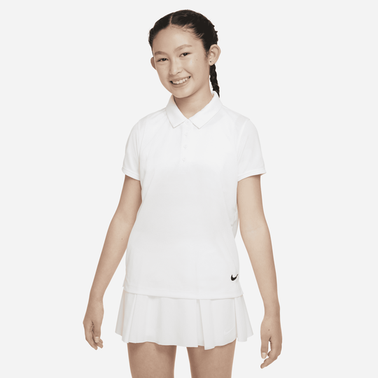 Girls Performance Dri-Fit Victory Polo Short Sleeve T-Shirt
