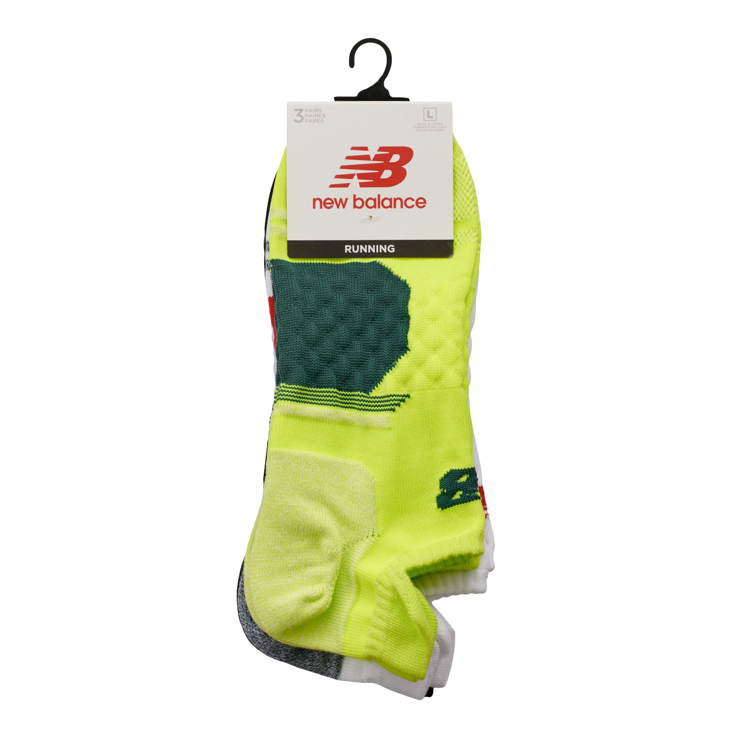 3 Pack Running Cotton No Show Socks
