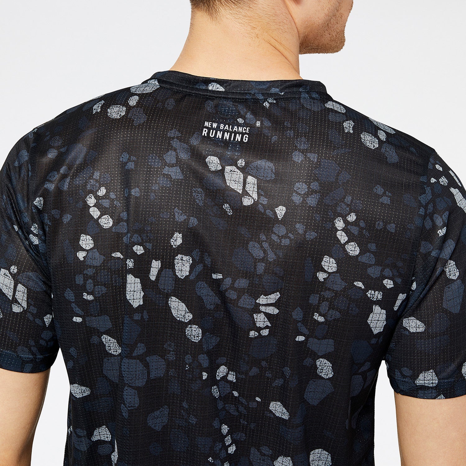 Mens Printed Impact Run Short Sleeve T-Shirt