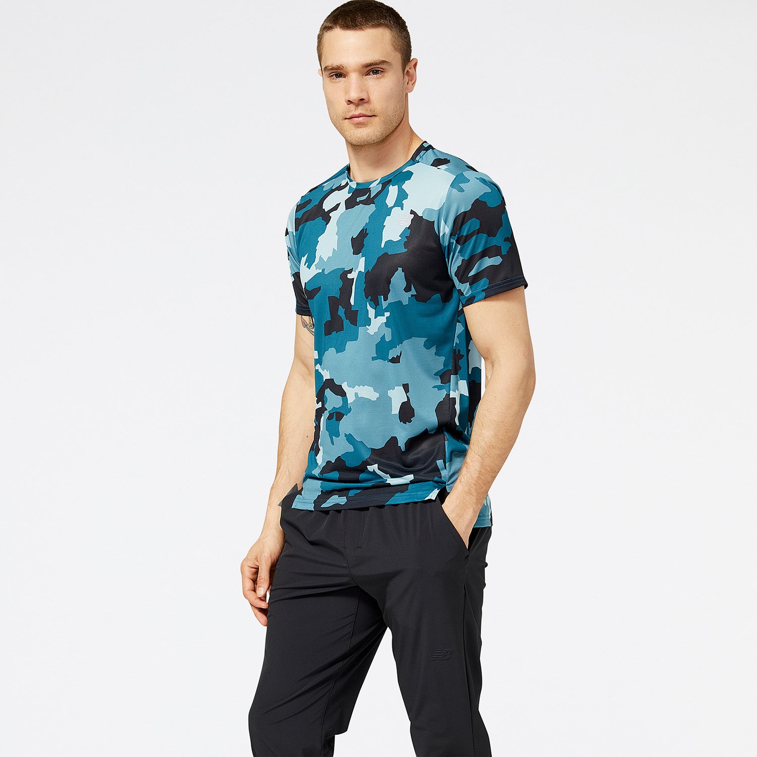 Mens Printed Accelerate Short Sleeve T-Shirt