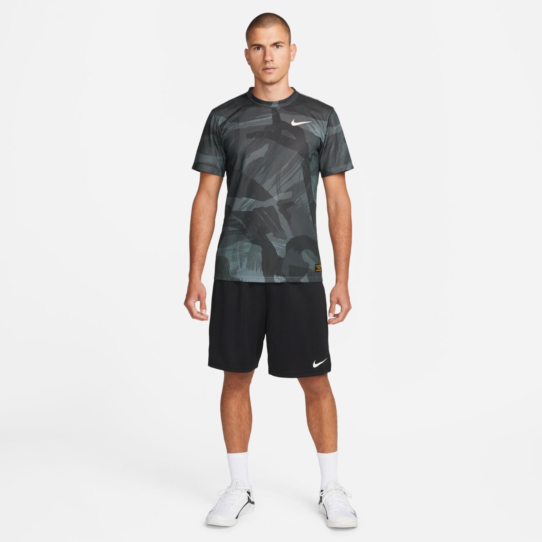 Mens Dri-Fit Legend Camo Printed Short Sleeve T-Shirt