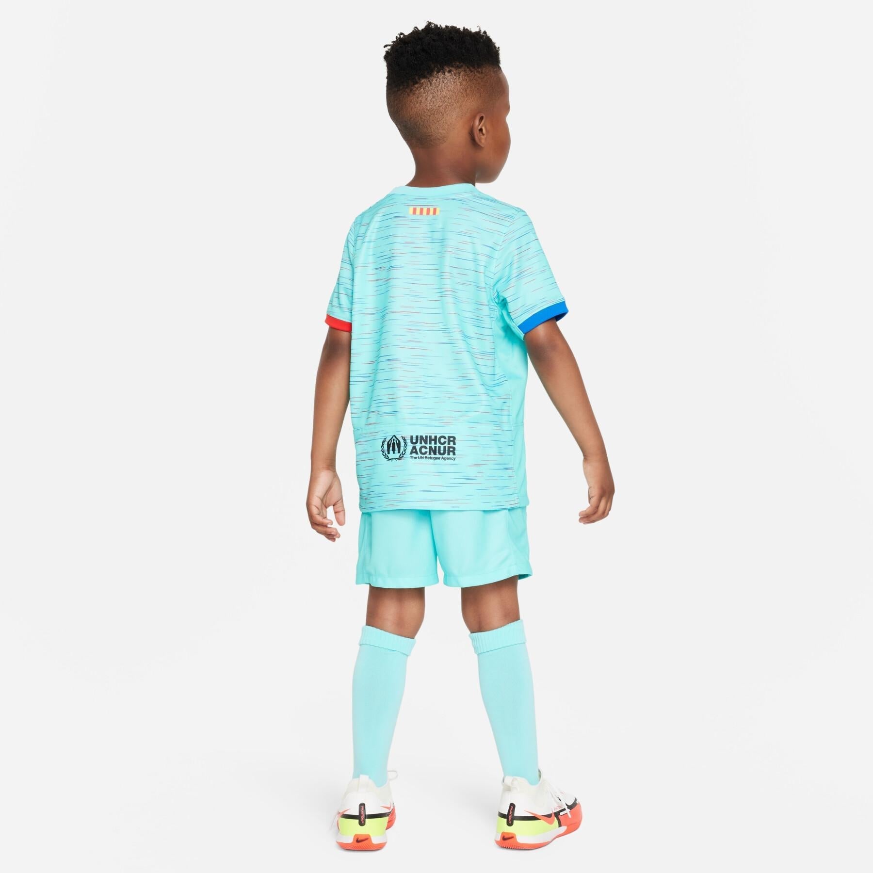 Kids FC Barcelona Dri-Fit Replica 3Rd Kit