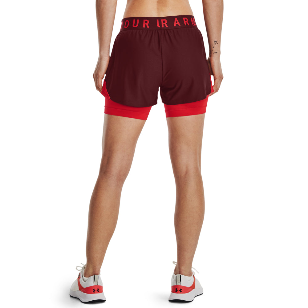 Womens Branded Waistband 2 in 1 Shorts