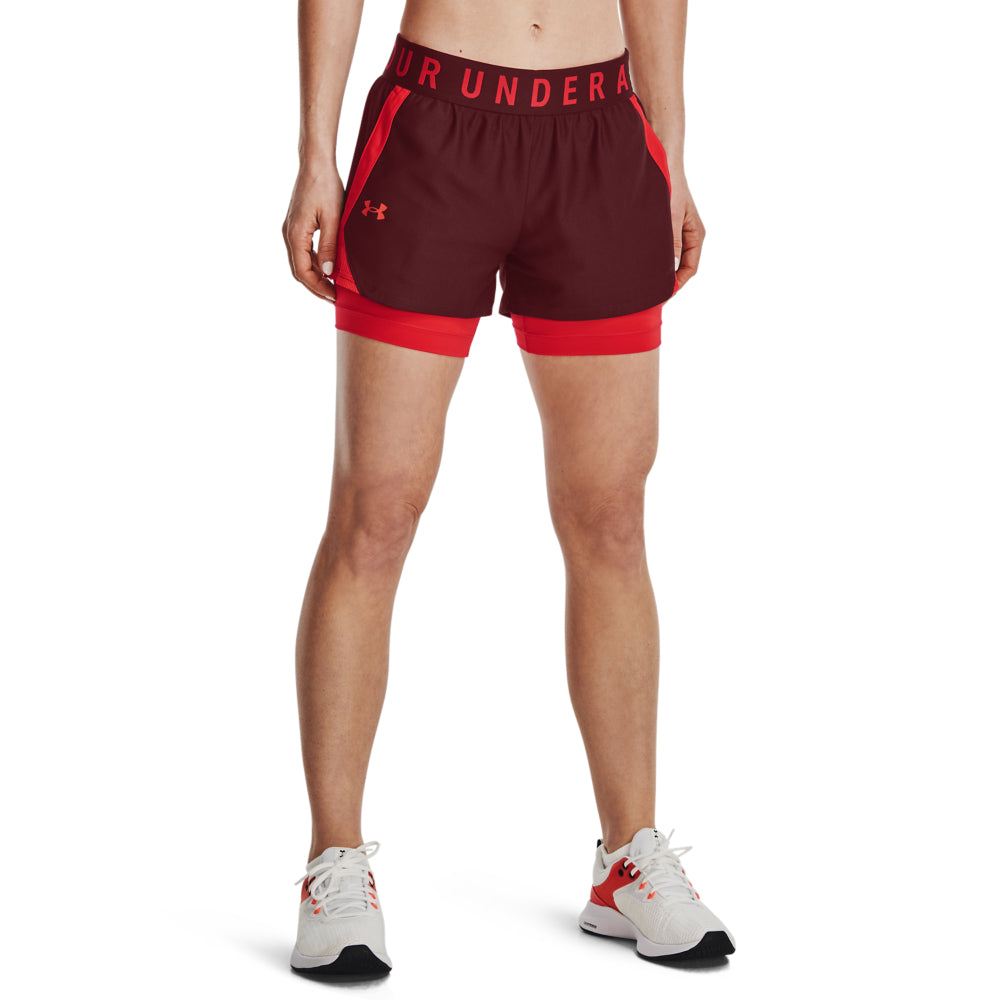 Womens Branded Waistband 2 in 1 Shorts