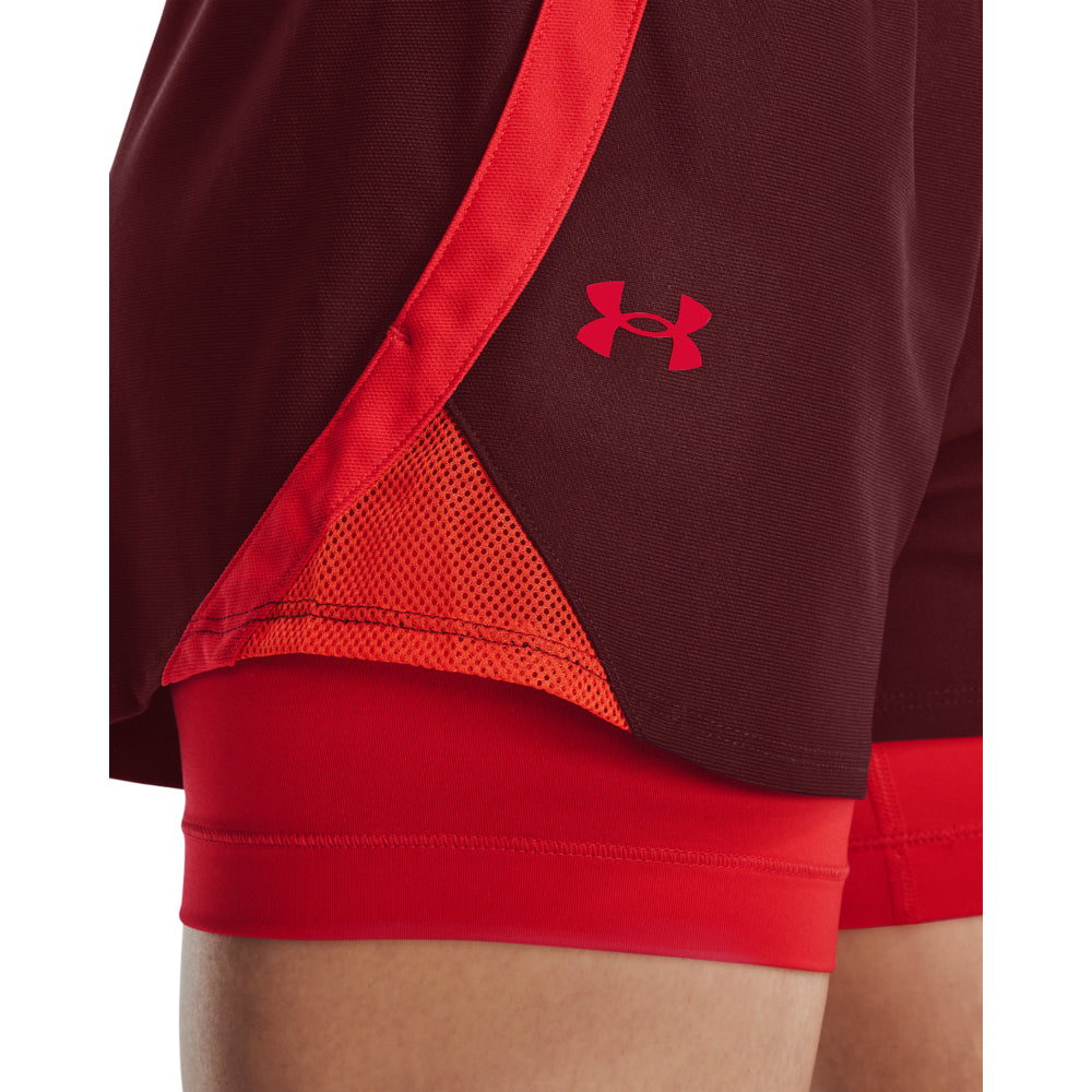 Womens Branded Waistband 2 in 1 Shorts